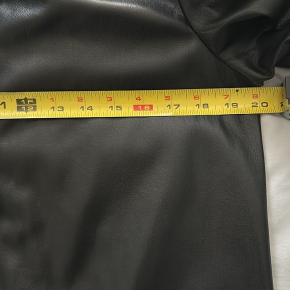 Alice + Olivia Black Mini Faux Leather Dress - Picture 7 of 7